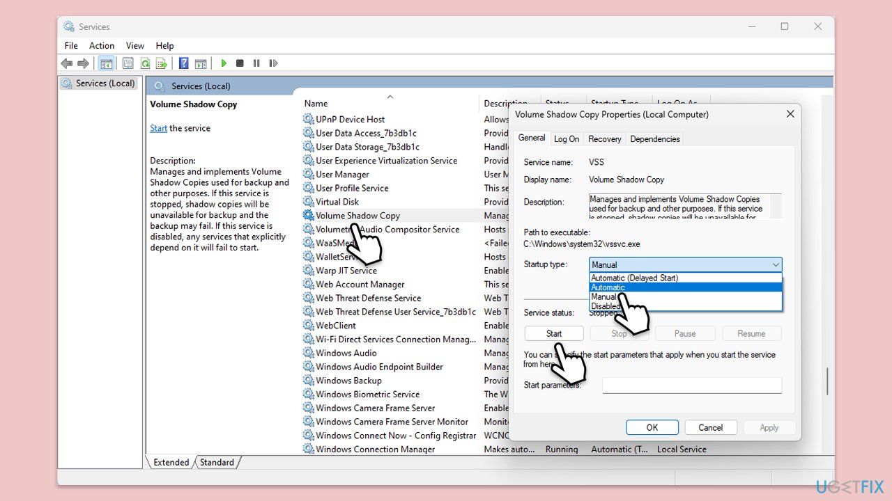 التحقق من الخدمات
