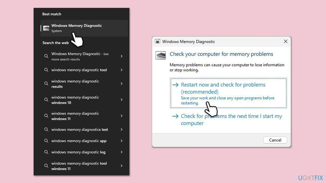 التحقق من الذاكرة