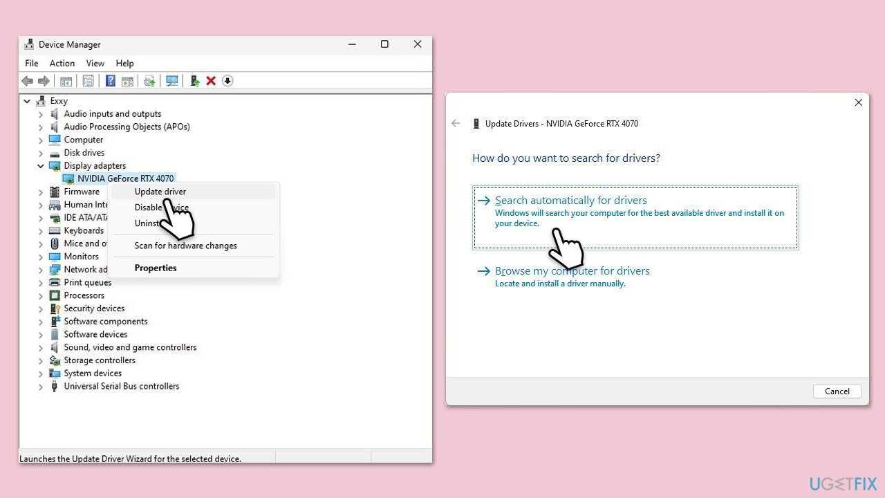 تحديث برامج التشغيل