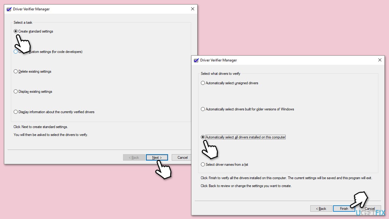 استخدام مدقق برامج التشغيل (Driver Verifier)