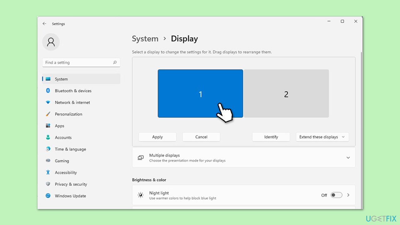 إعادة ترتيب تخطيط الشاشات