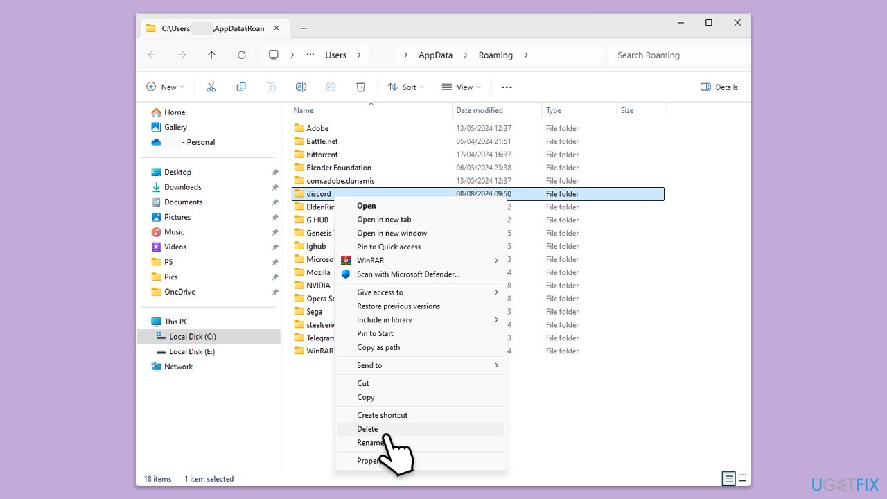 مسح ذاكرة التخزين المؤقت
