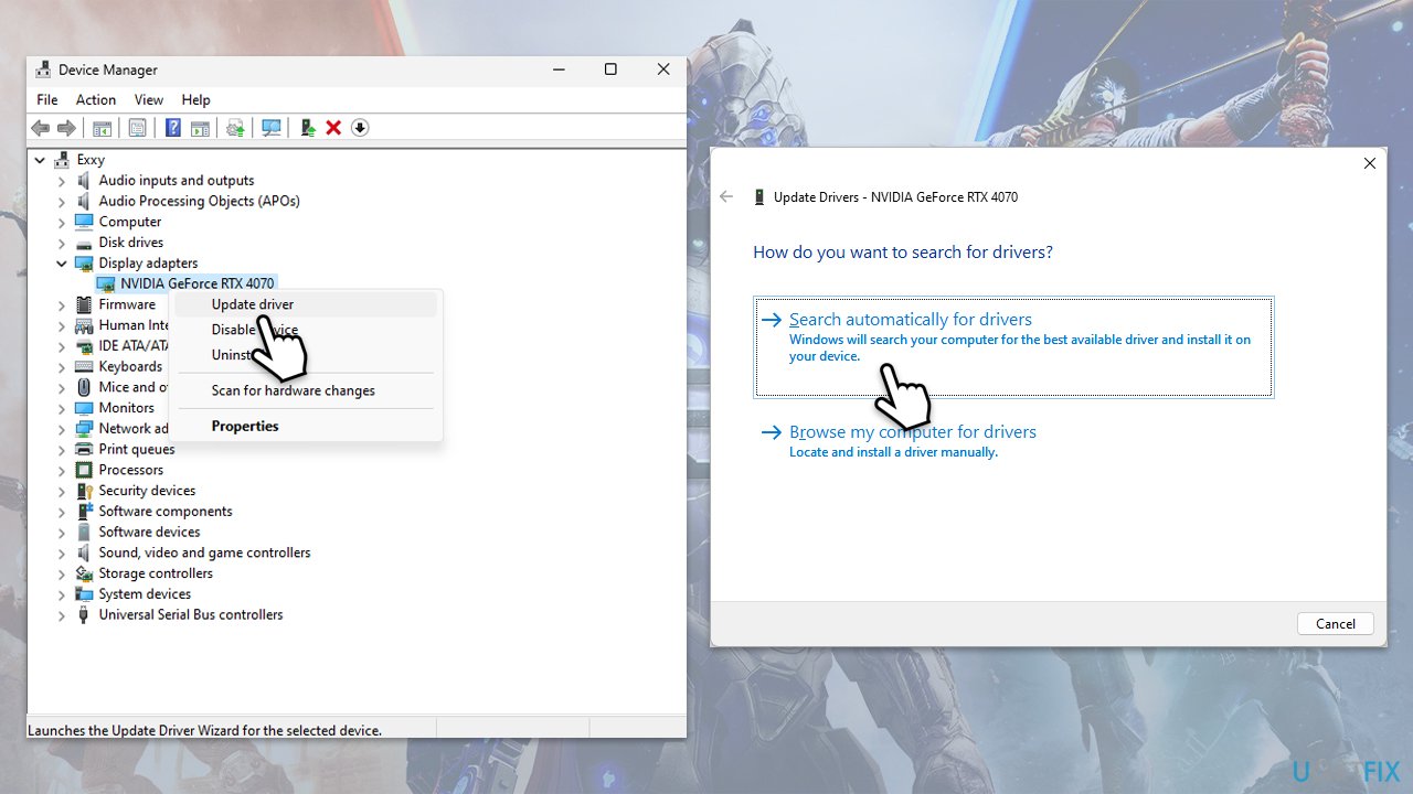 تحديث برامج تشغيل GPU