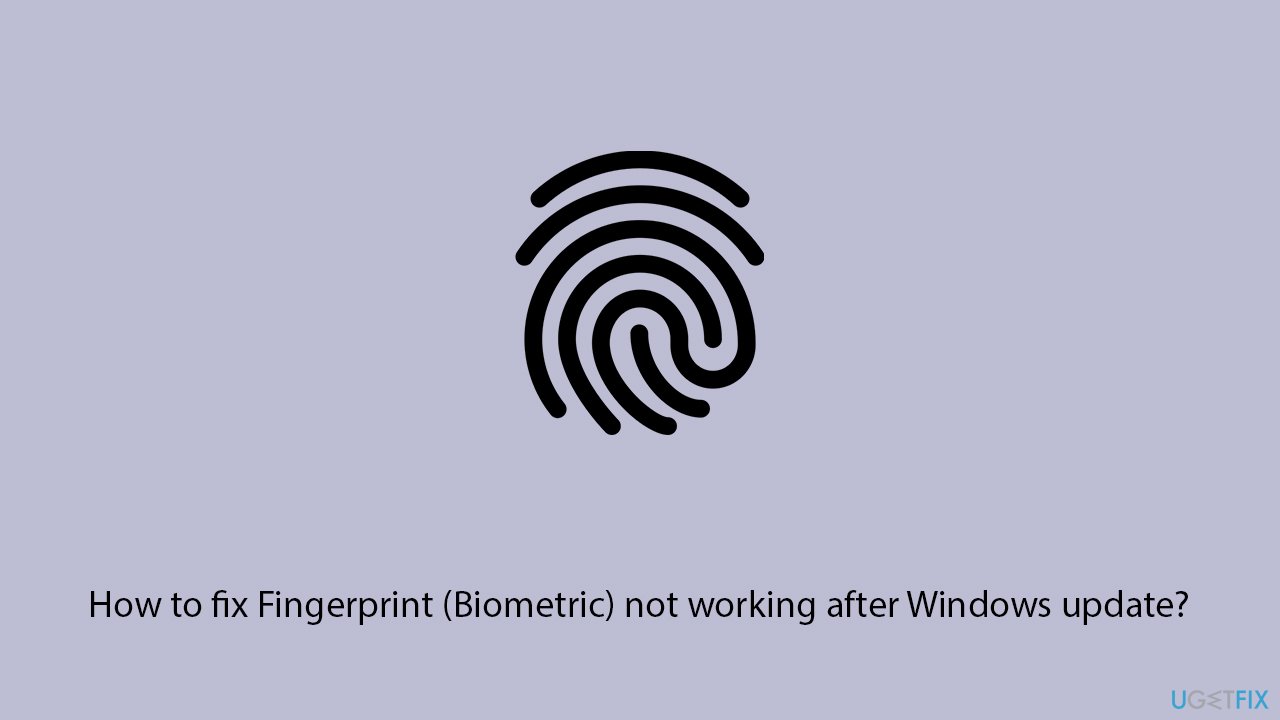 حل مشكلة البصمة لا تعمل بعد تحديث Windows