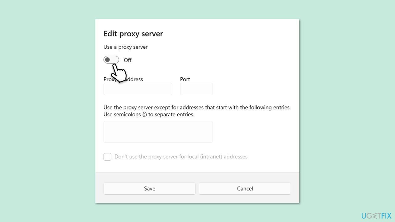 مسح الوكيل (Proxy)