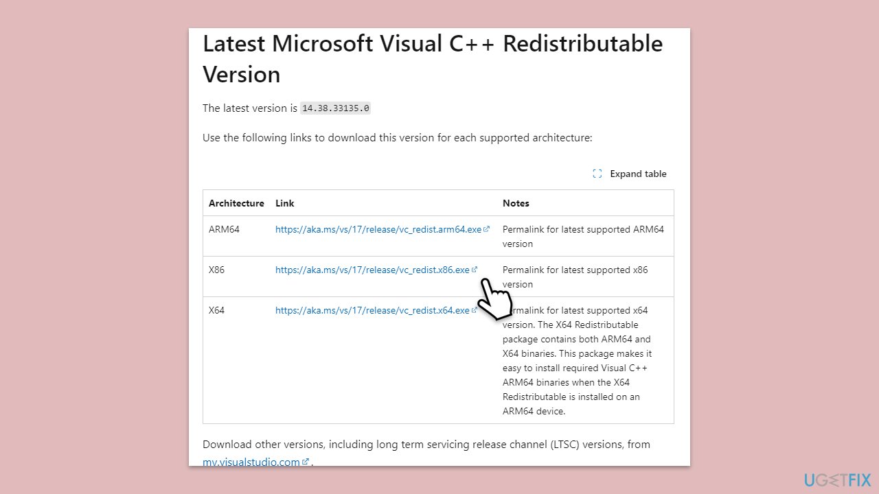 تحديث Visual C++