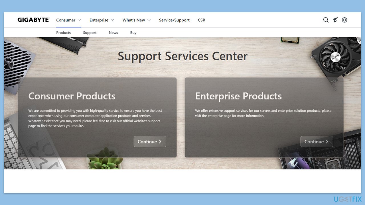 تحديث برنامج Gigabyte