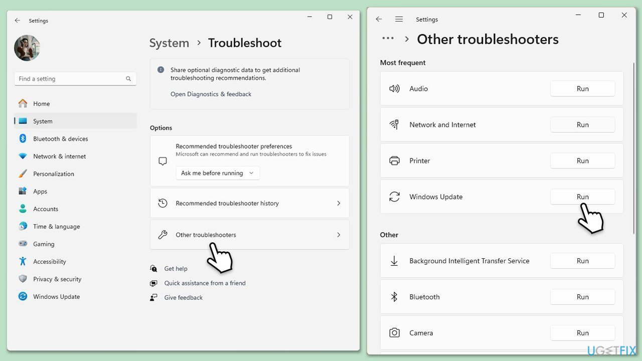 مستكشف أخطاء Windows Update ومصلحها
