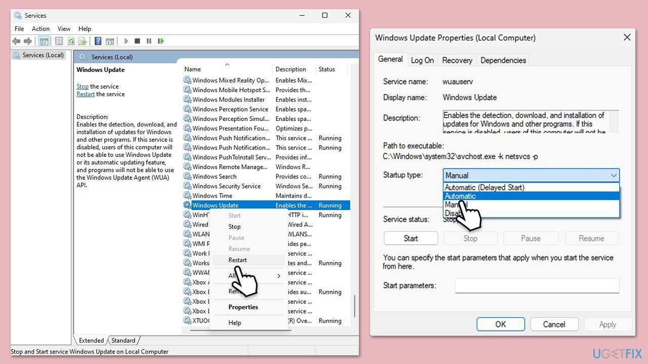 التحقق من الخدمات