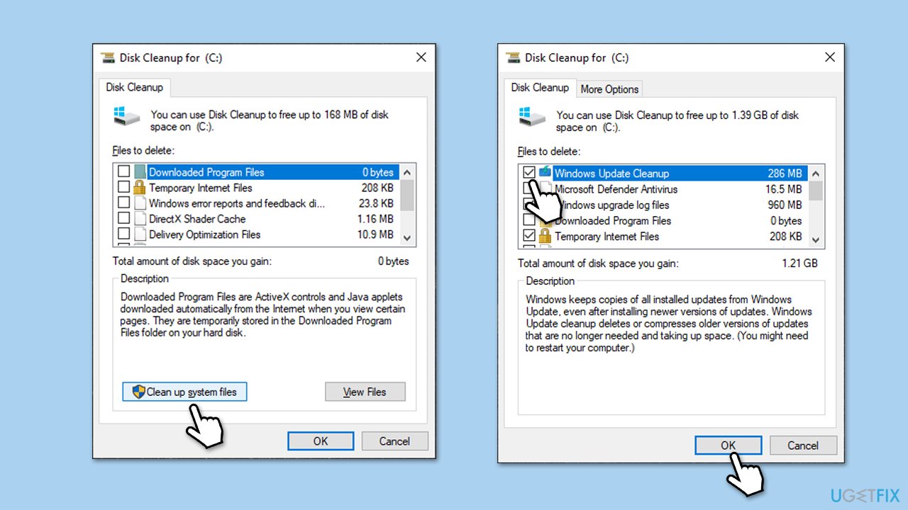 تنظيف القرص
