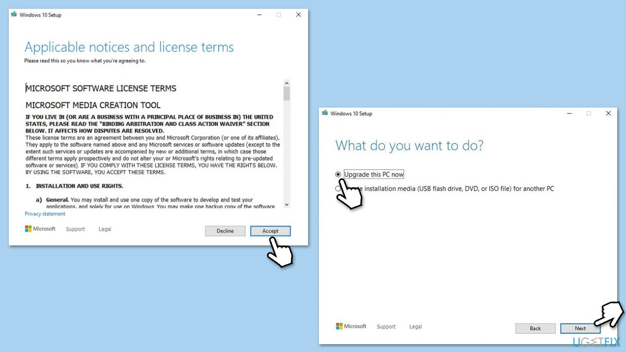 استخدام أداة إنشاء الوسائط