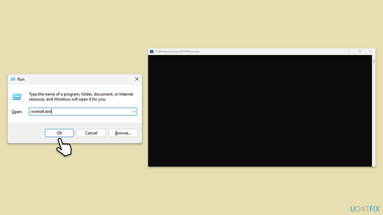 مسح ذاكرة التخزين المؤقت للمتجر