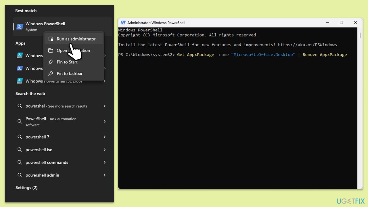 إلغاء تثبيت الإصدارات السابقة