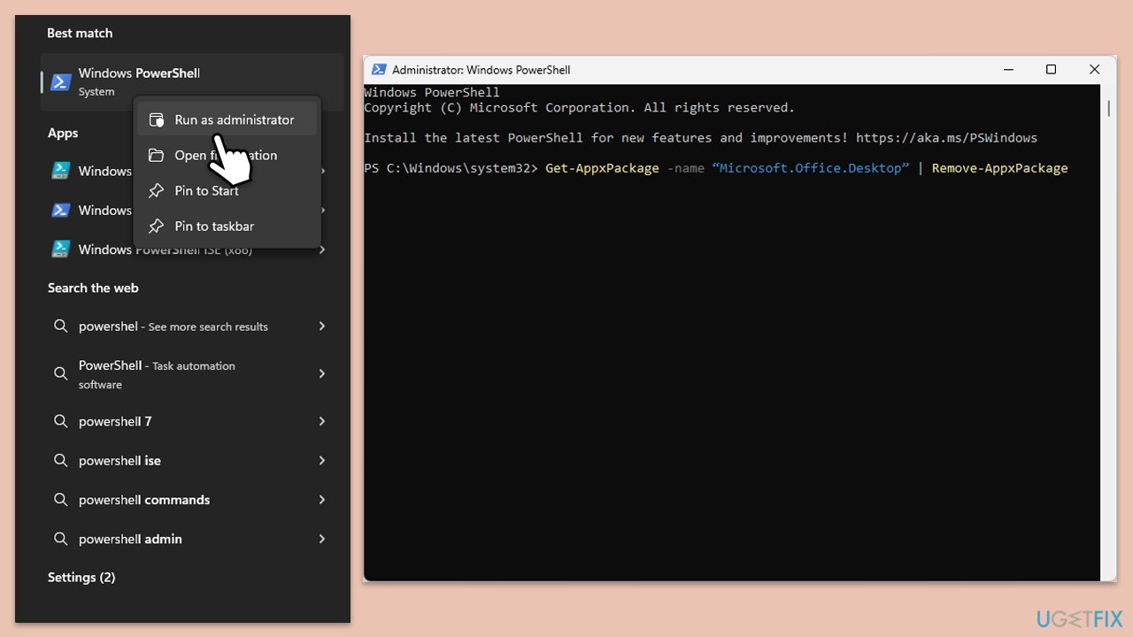 إلغاء تثبيت إصدارات Office السابقة