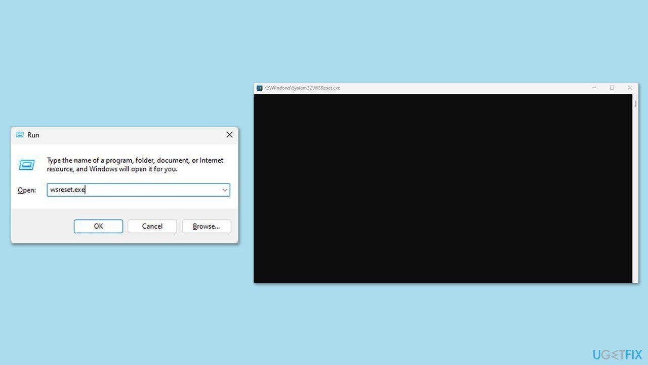 إعادة تعيين ذاكرة التخزين المؤقت لـ Store