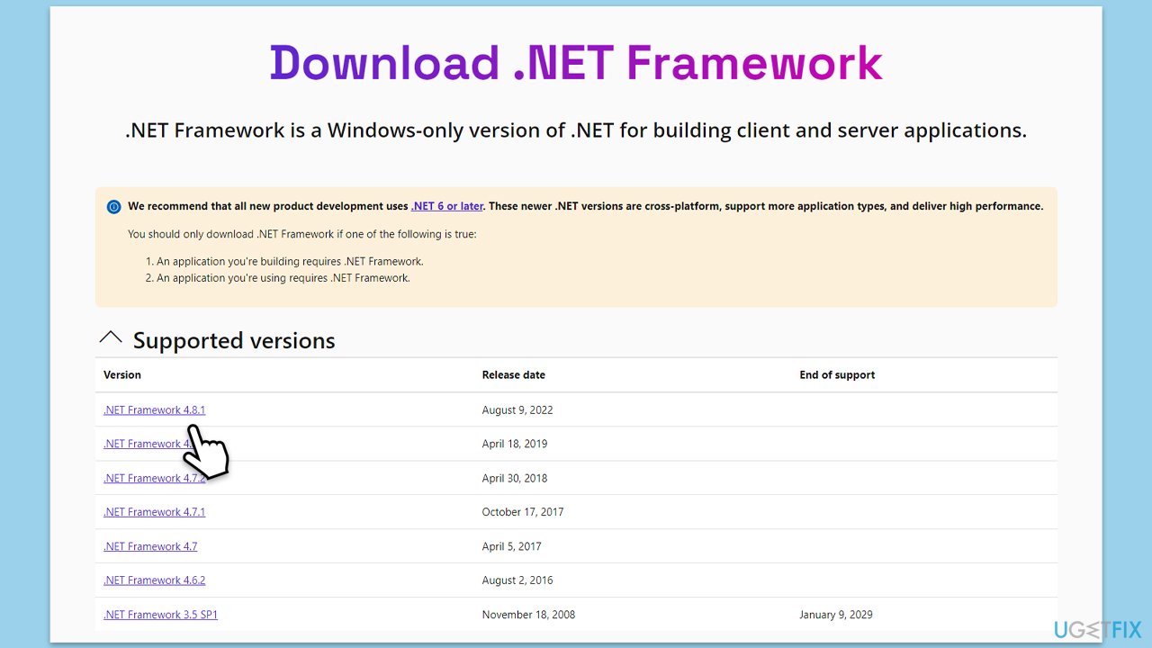 تثبيت يدويًا