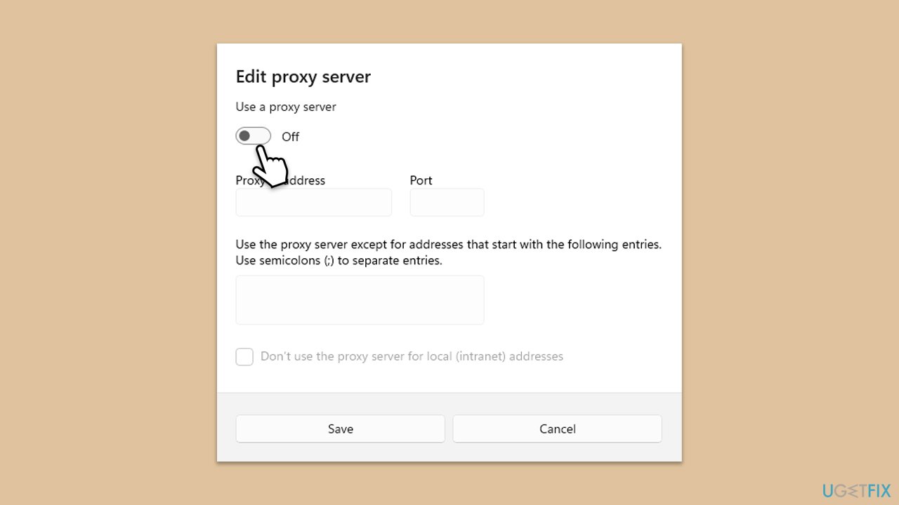 تعطيل الوكيل