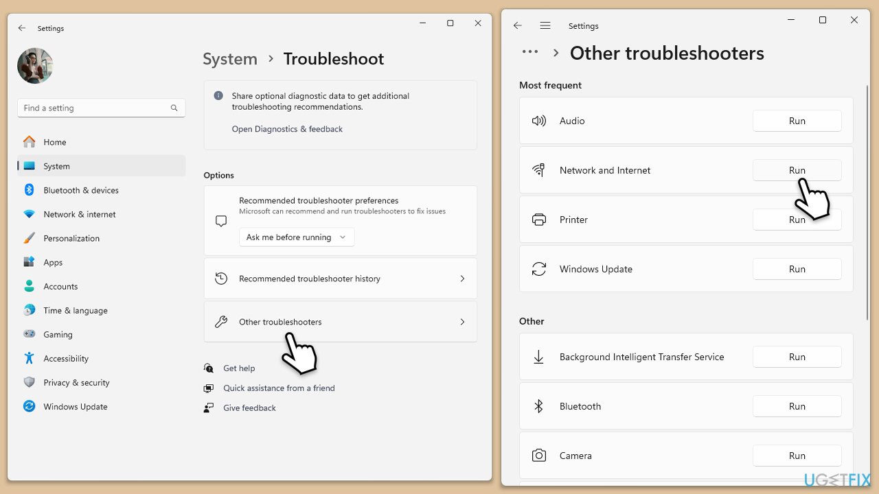 مستكشف أخطاء الشبكة