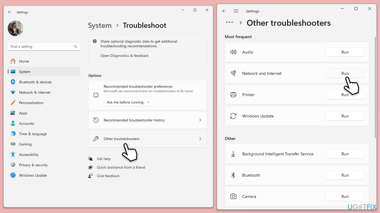 مستكشف أخطاء الشبكة