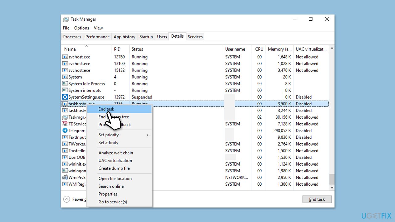 إنهاء المهمة