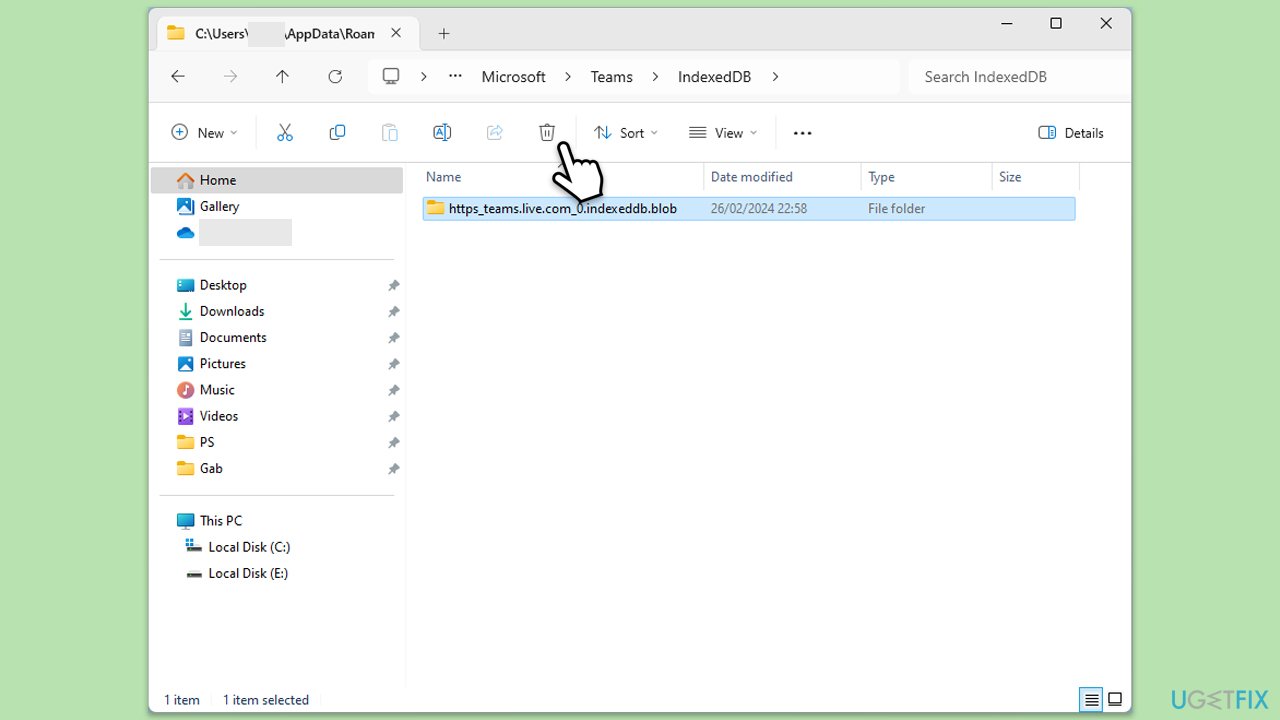 مسح ذاكرة التخزين المؤقت