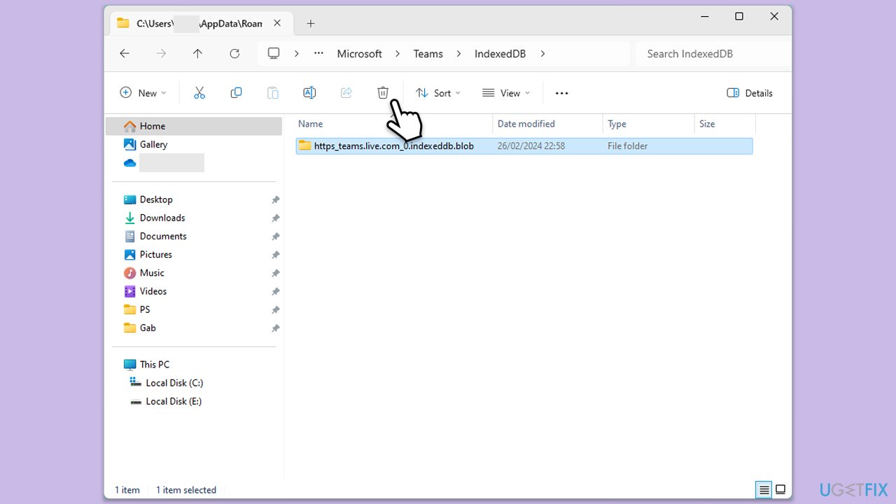 مسح ذاكرة التخزين المؤقت