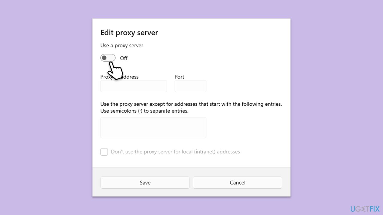 تعطيل الوكيل