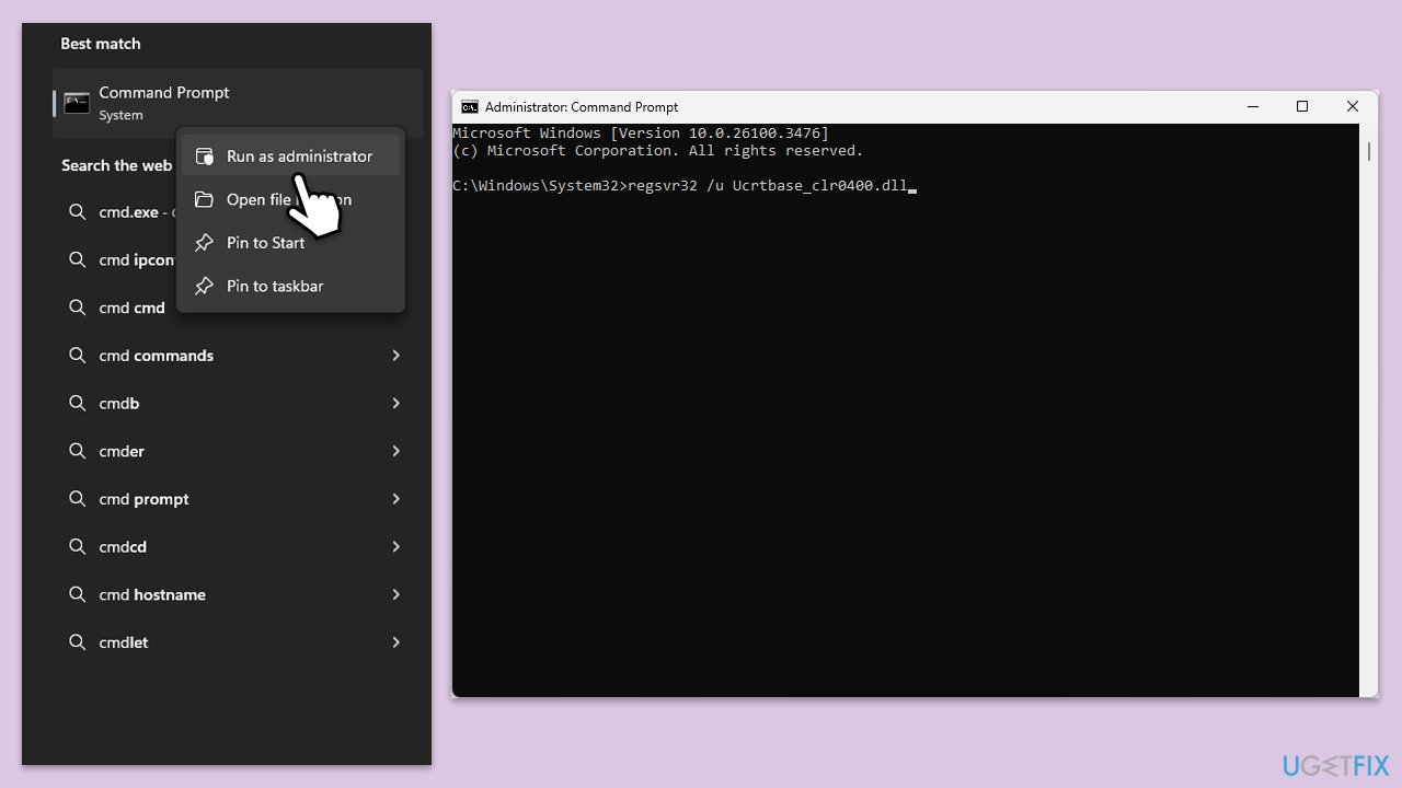 إعادة تسجيل التطبيق