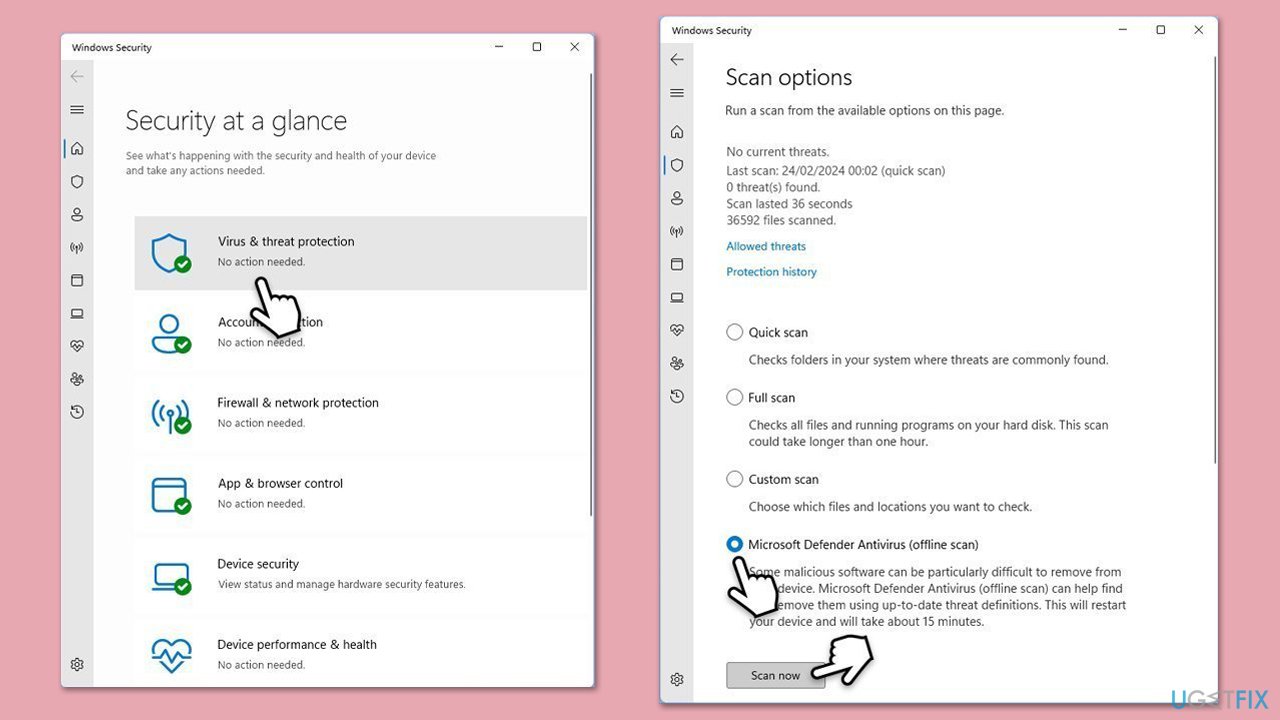 فحص البرامج الضارة