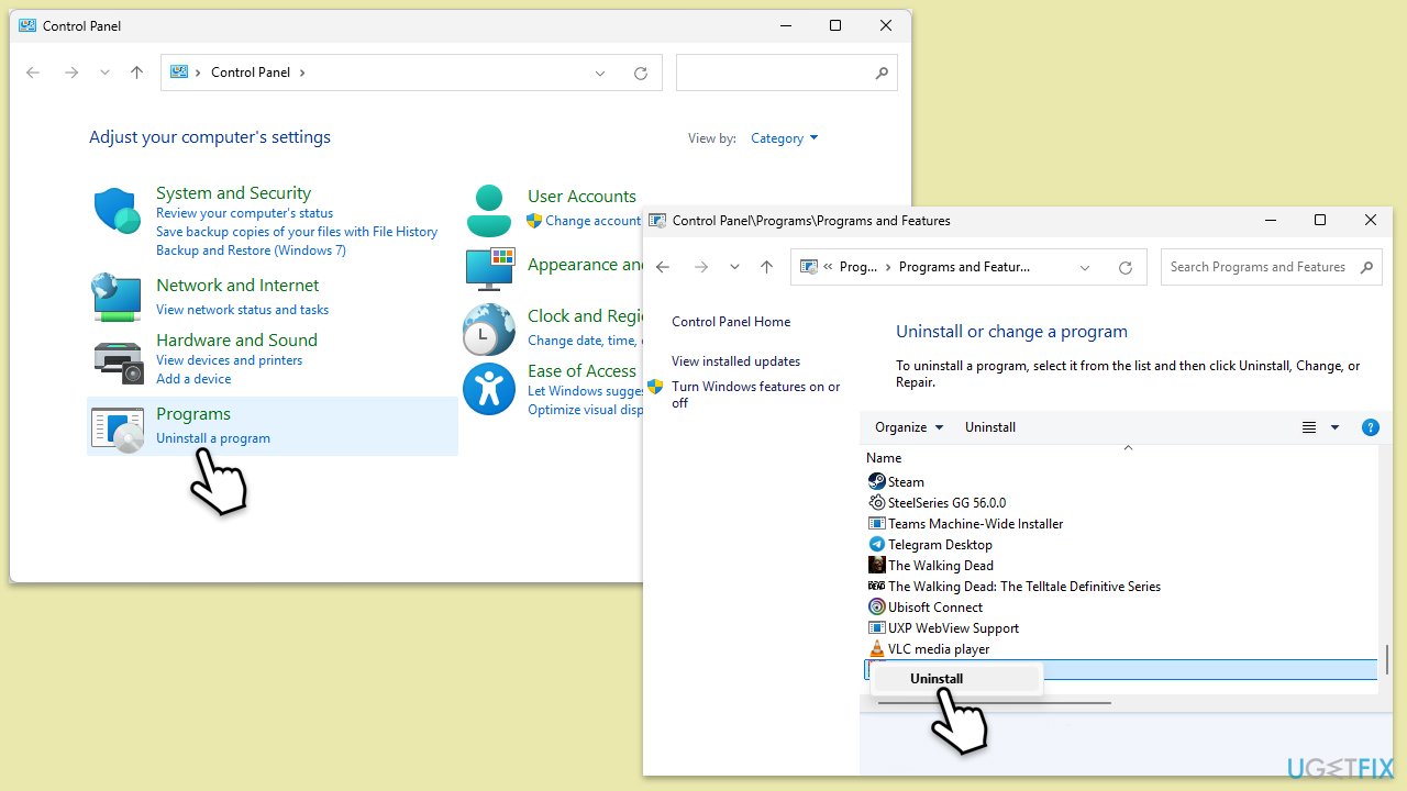 إعادة تثبيت التطبيق