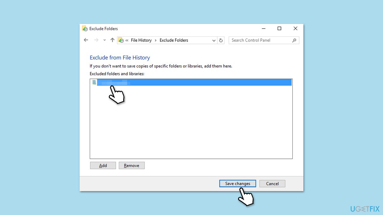 استبعاد النسخ الاحتياطي