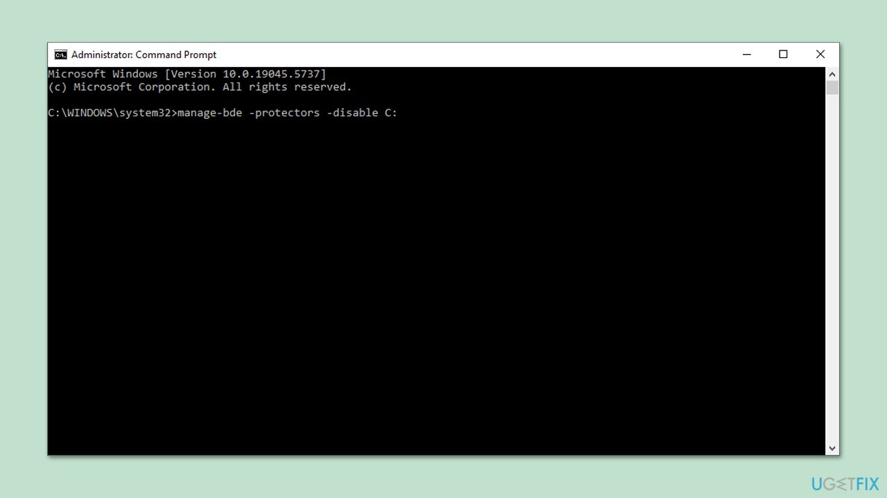 تعليق تشفير BitLocker