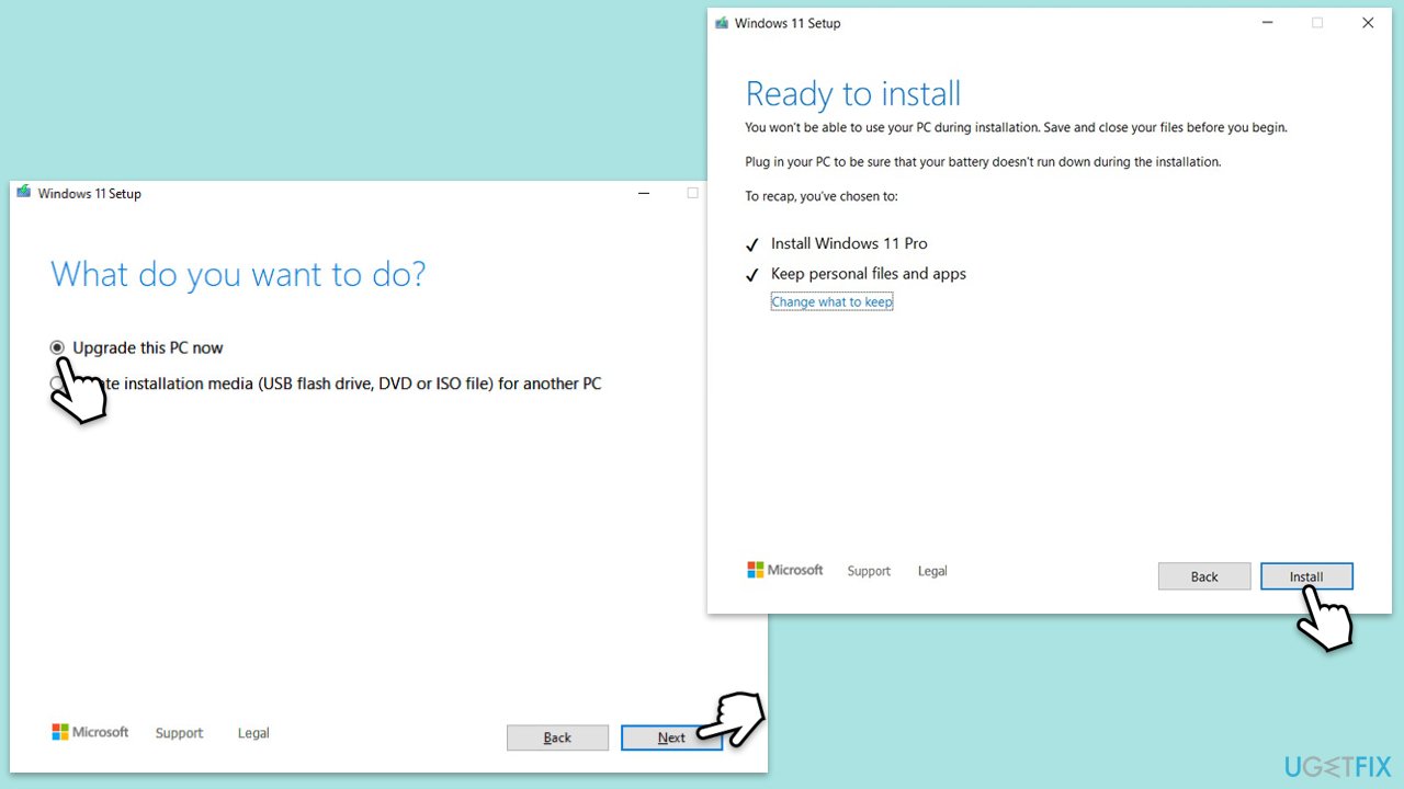 استخدام أداة إنشاء الوسائط