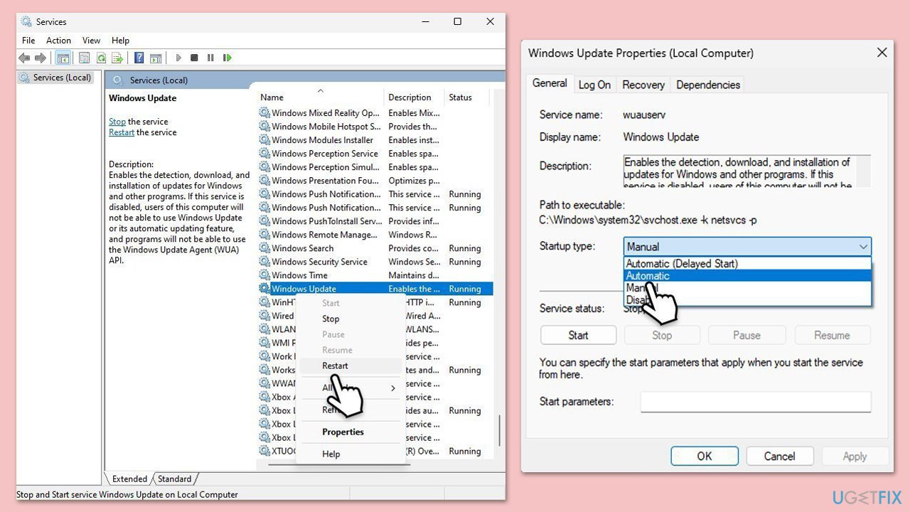 التحقق من الخدمات