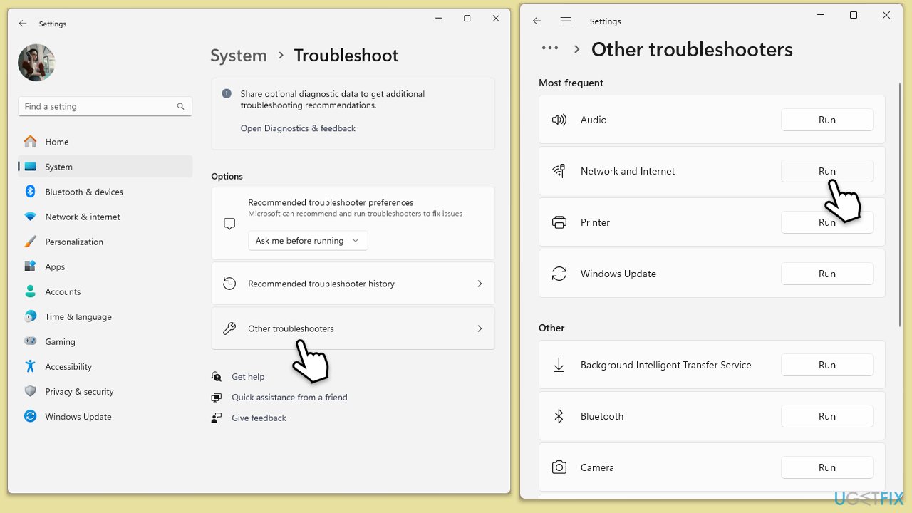 تشغيل مستكشفات الأخطاء ومصلحاتها