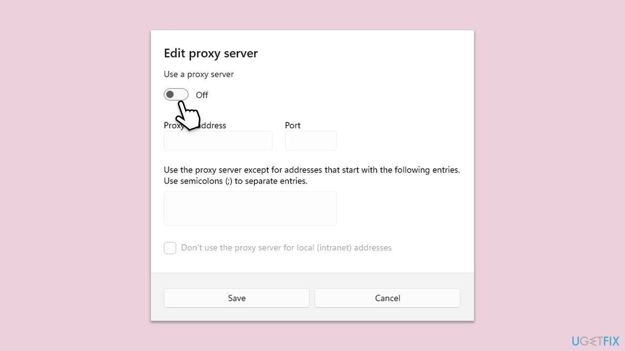 تعطيل الوكيل