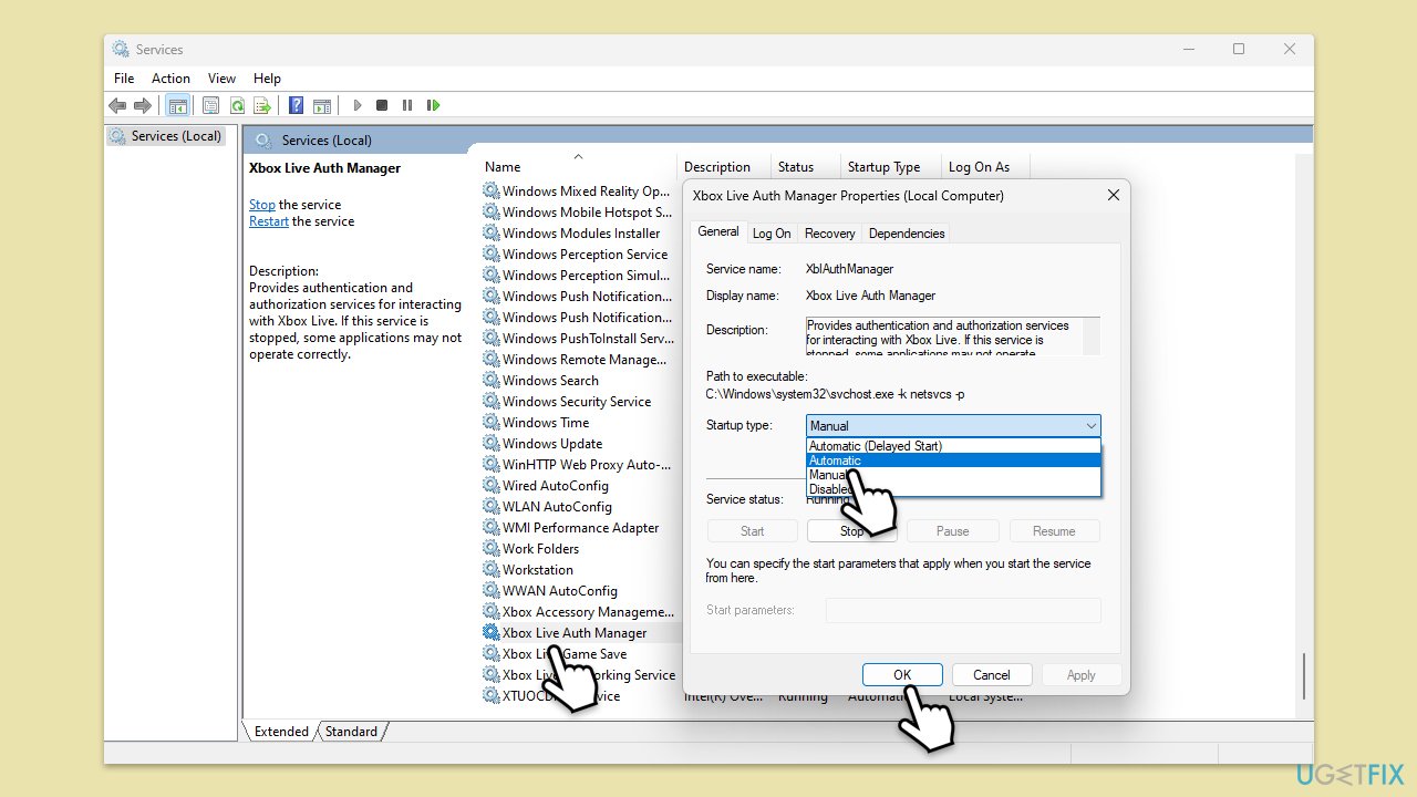 التحقق من الخدمات