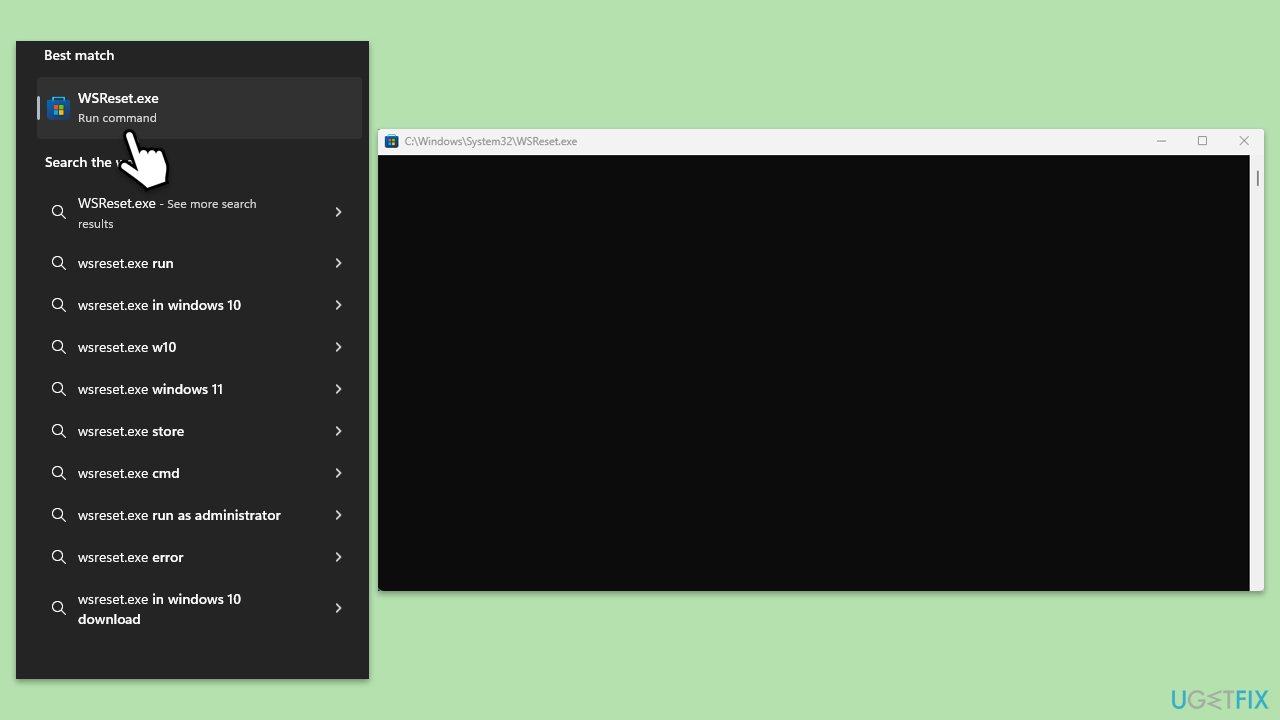 مسح ذاكرة التخزين المؤقت لـ Store