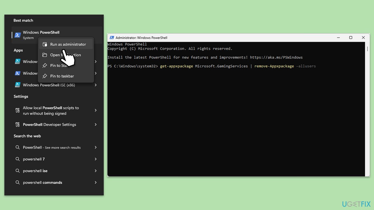 إعادة تثبيت خدمات الألعاب
