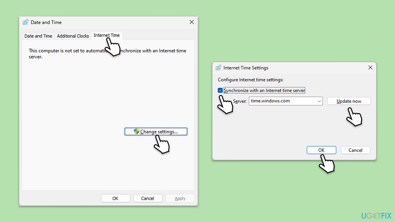 الوقت والتاريخ
