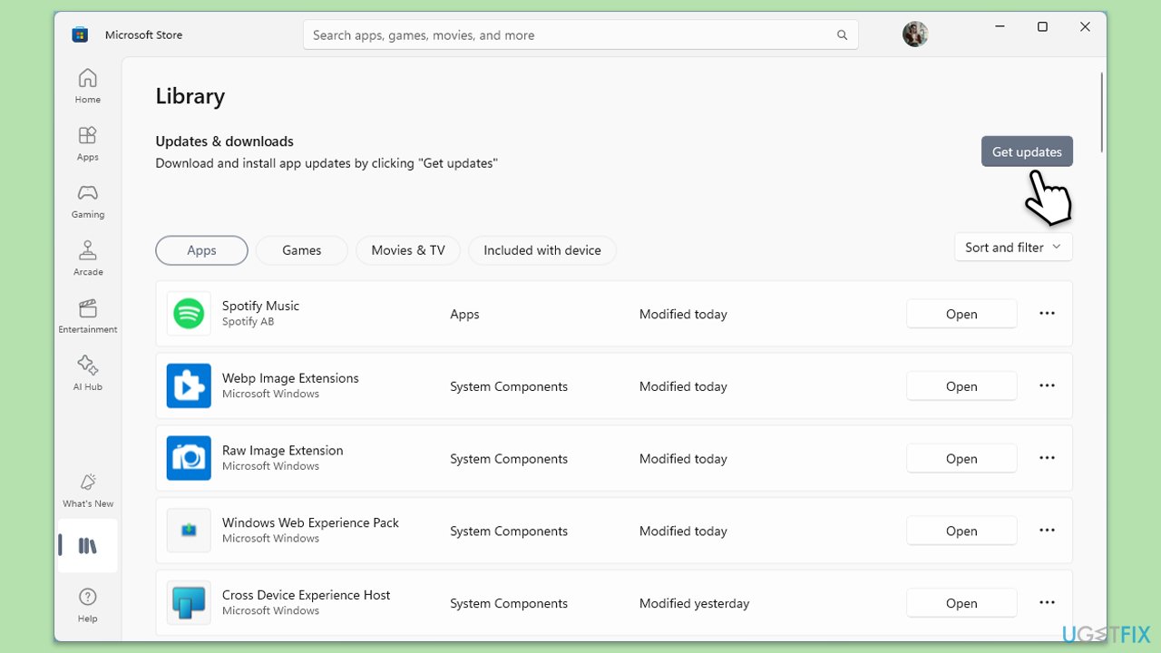 تحديث تطبيق Xbox
