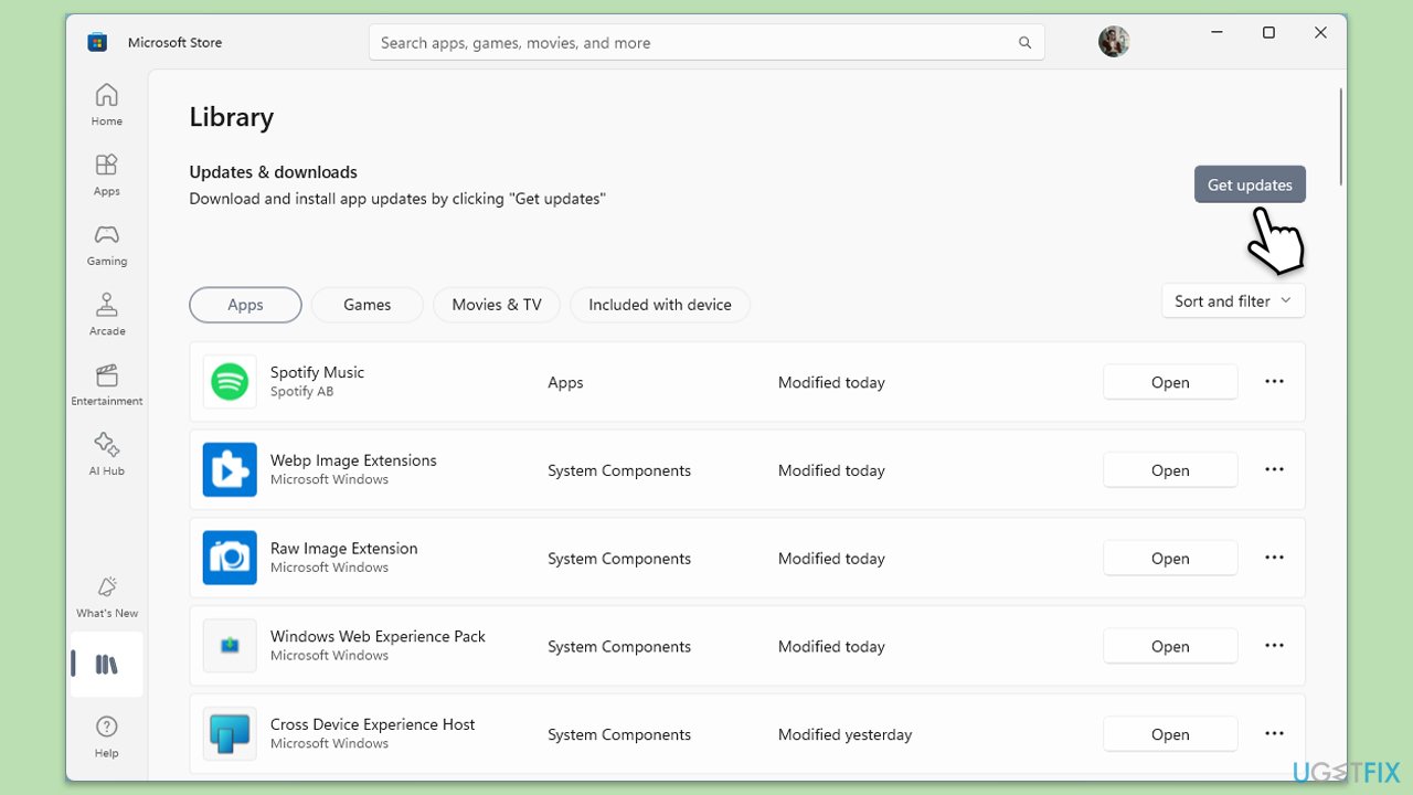 تحديث تطبيق Xbox