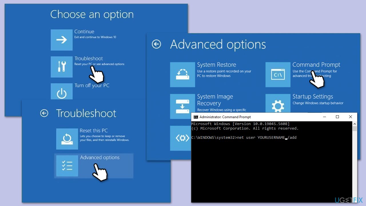 إنشاء حساب مسؤول