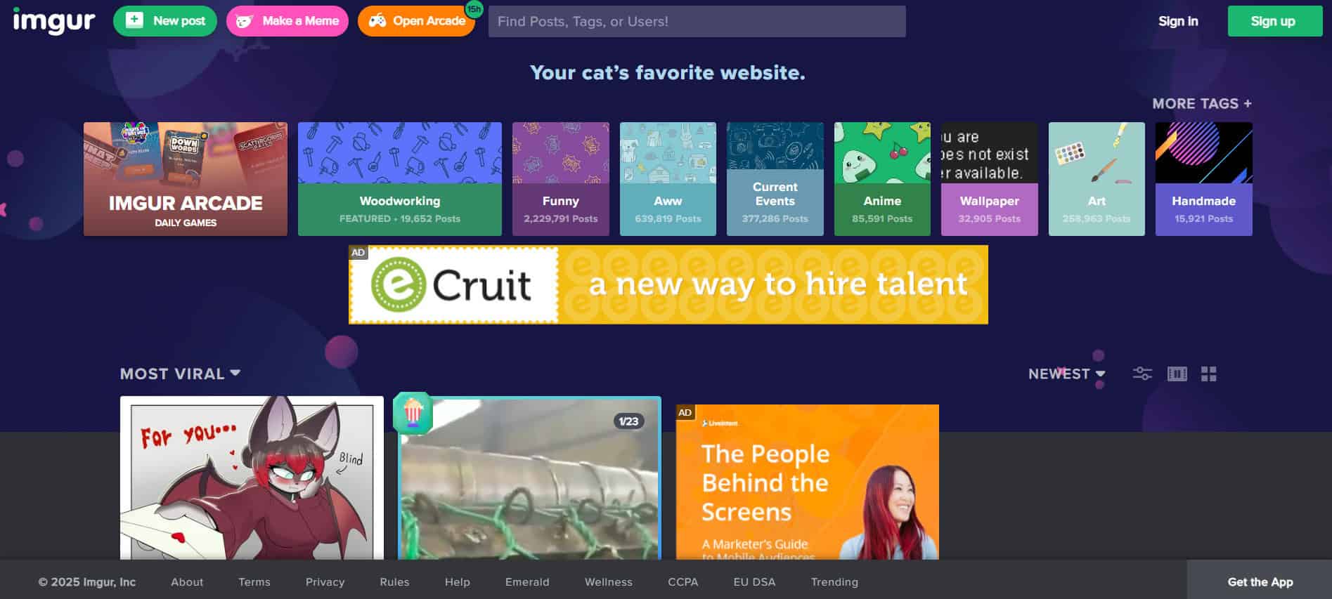 Imgur | أفضل مواقع لوحات الصور المجهولة