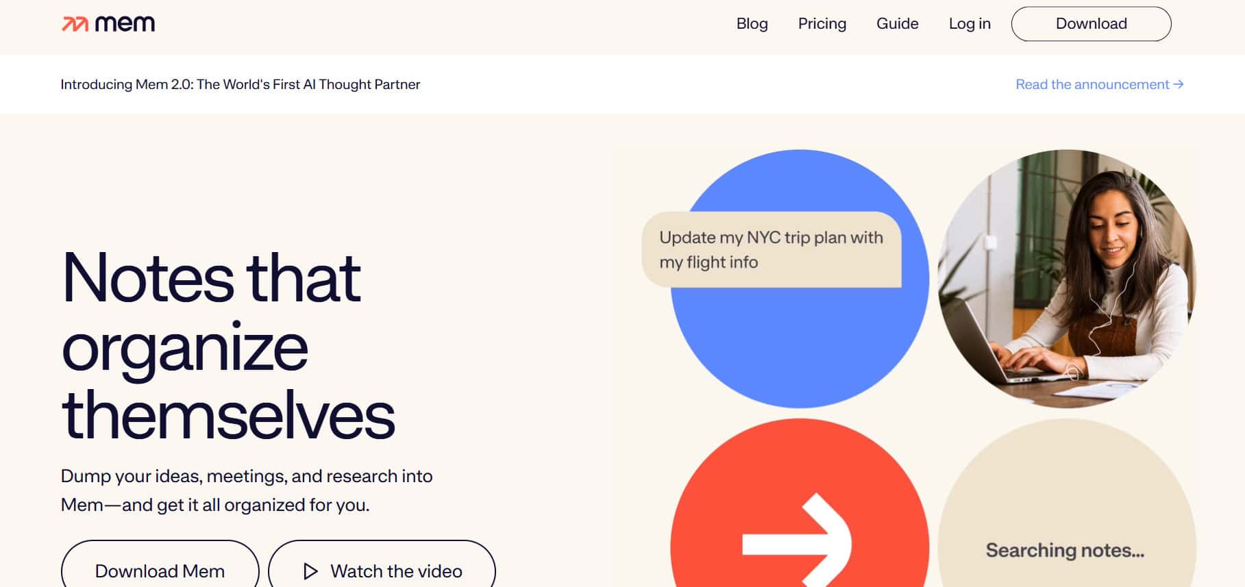 Mem AI | أفضل بدائل NotebookLM