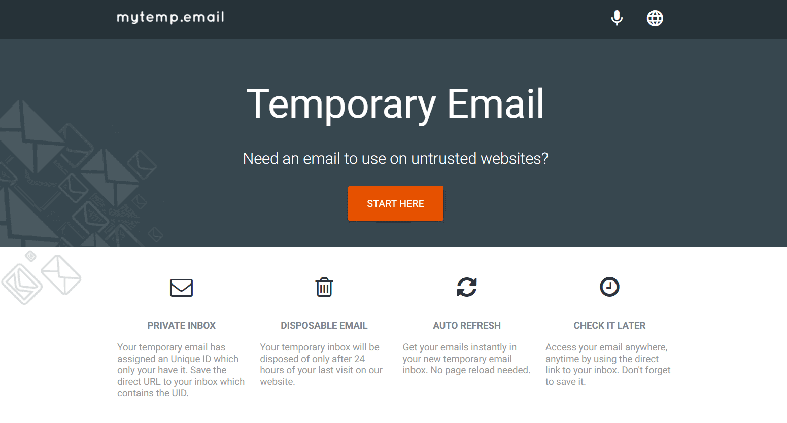 MyTemp | أفضل بدائل EmailOnDeck