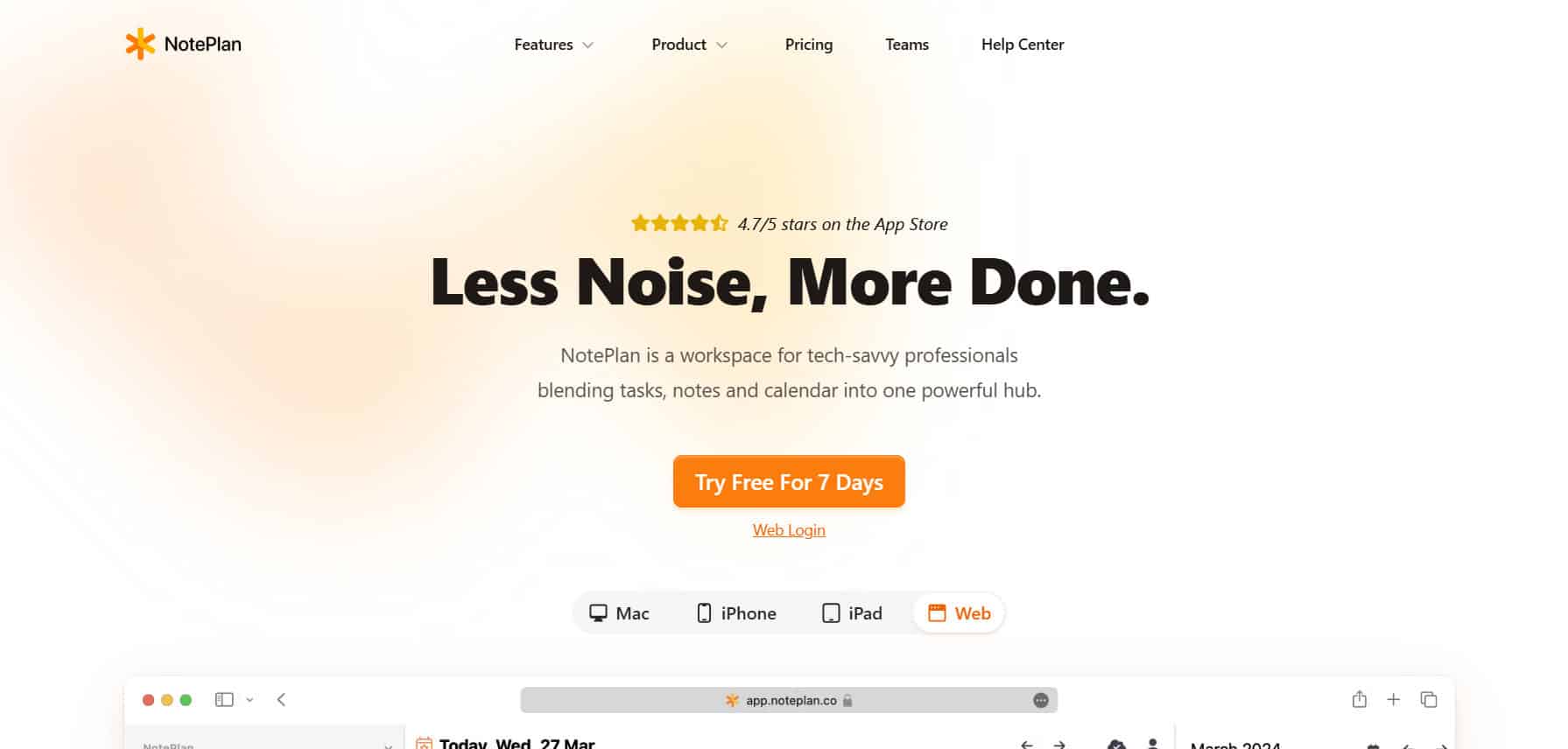 NotePlan | أفضل بدائل Obsidian