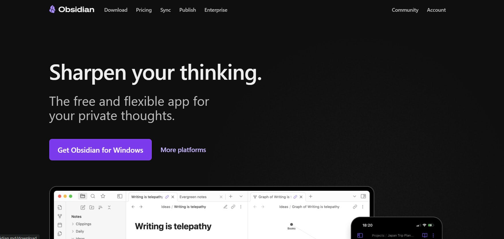 Obsidian | أفضل بدائل NotebookLM