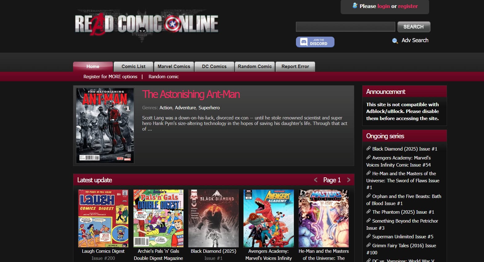 Read Comics Online