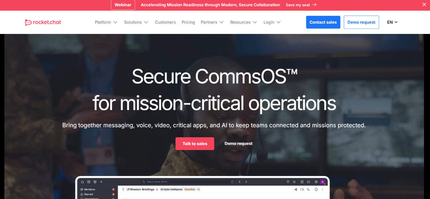 Rocket.Chat | أفضل بدائل Discord مفتوحة المصدر